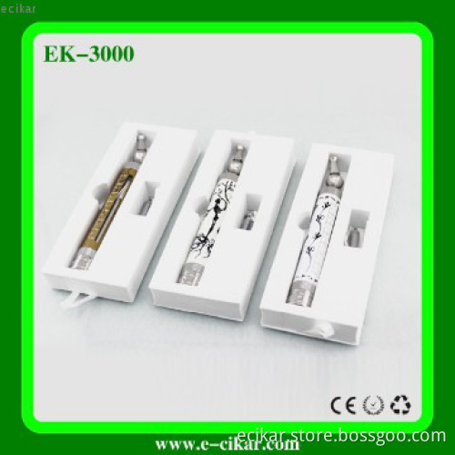 2014 E-cikar e cigarette rotatable drip tip E3000 cigarette
